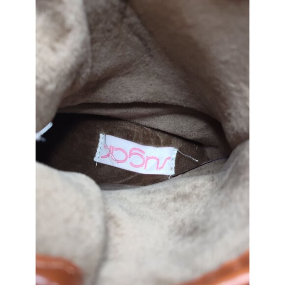 Sugar Skipper Leopard Shearling Lined Duck Boots size 6 - Picture 3 of 6